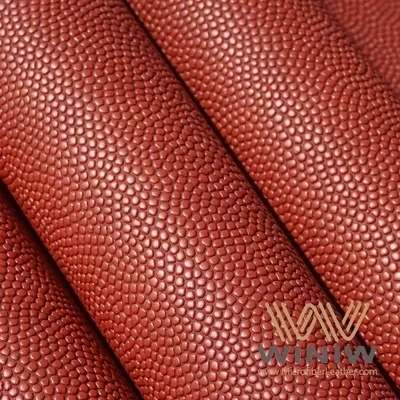 Basketball Artificial PU Material Anti Slip Faux Tissu à motifs en cuir