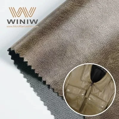 Smooth Micro Synthetic Leather Fabric PU Materials For Jacket